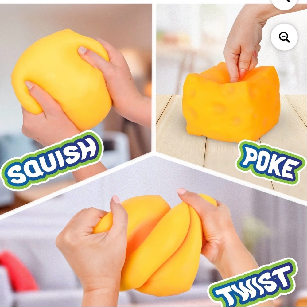 Yellow Squeeze Cheese Learning Toy - Picture 3 of 3